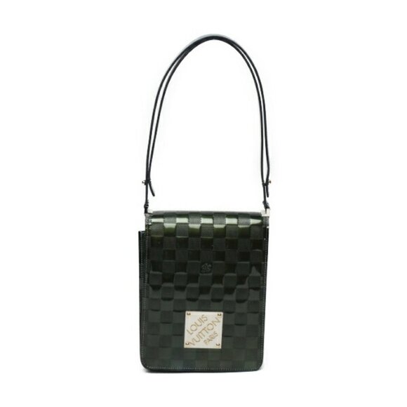 LOUIS VUITTON Green Damier Shoulder Bag - Picture 1 of 10